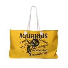 Load image into Gallery viewer, Weekender Bag - Aqarius