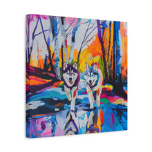 Load image into Gallery viewer, Husky Canvas Art