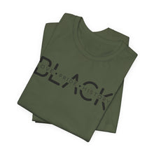 Load image into Gallery viewer, Unisex Jersey Tee - Black Love Pride History Shirt