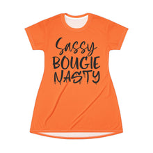 Load image into Gallery viewer, T-Shirt Dress (AOP) - Sassy