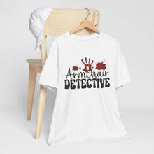 Load image into Gallery viewer, Armchair Detective Tee - Unisex Jersey Short Sleeve Shirt for Mystery Lovers