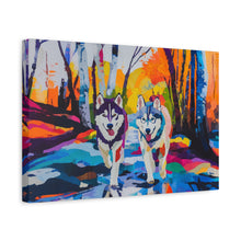Load image into Gallery viewer, Husky Canvas Art