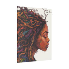 Load image into Gallery viewer, Grounded Woman of Color Matte Canvas, Stretched, 0.75"