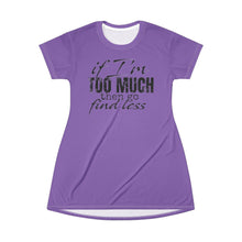 Load image into Gallery viewer, T-Shirt Dress (AOP) - Find Less