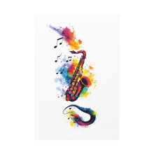 Load image into Gallery viewer, Vibrant Saxophone Art Canvas Print - Colorful Wall Decor
