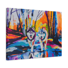 Load image into Gallery viewer, Husky Canvas Art