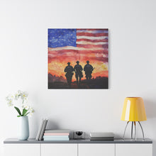 Load image into Gallery viewer, Inspirational Police Wall Art Canvas - Support Our Heroes