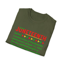 Load image into Gallery viewer, Unisex Softstyle T-Shirt - Juneteenth