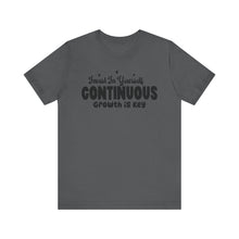 Load image into Gallery viewer, Motivational Short Sleeve Tee - Invest In Yourself, Continuous Growth Is Key