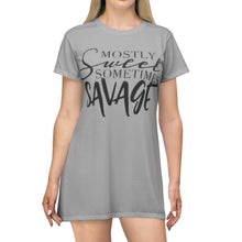 Load image into Gallery viewer, T-Shirt Dress (AOP) - Savage