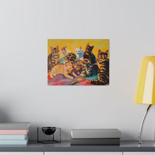 Load image into Gallery viewer, Colorful Cat Canvas Art - Vibrant Cat Portraits for Cat Lovers