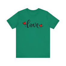 Load image into Gallery viewer, Love Graphic Unisex Short Sleeve Tee - Perfect for Valentine's Day and Everyday Wear