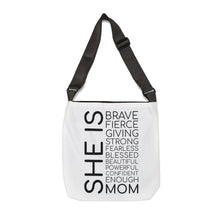 Load image into Gallery viewer, Adjustable Tote Bag (AOP) - She is