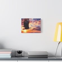 Load image into Gallery viewer, Eagle Sunset Canvas Wall Art - Patriotic Home Decor