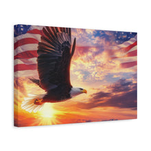Load image into Gallery viewer, Eagle Sunset Canvas Wall Art - Patriotic Home Decor