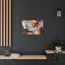 Load image into Gallery viewer, Piano Art Canvas Wall Decor, Inspirational Home Art, Music Lover Gift, Black Woman Artwork, Modern Art Print