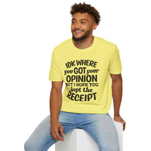 Load image into Gallery viewer, Opinion vs Receipt
