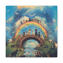 Load image into Gallery viewer, Rainbow Bridge Dog Canvas Artwork - Pet Lovers Home Decor