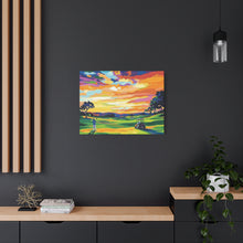 Load image into Gallery viewer, Vibrant Golf Sunset Canvas Art