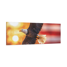Load image into Gallery viewer, Eagle in Flight Canvas Art - 12x12 Stretched Wall Decor