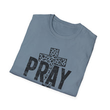 Load image into Gallery viewer, Leopard Print Pray Unisex Softstyle T-Shirt – Faith-Inspired Casual Wear