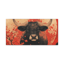 Load image into Gallery viewer, Lunar Year of the Ox - Stretched Matte Print for Home Decor