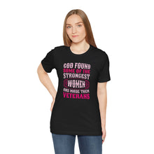 Load image into Gallery viewer, Strong Women Veterans Tee - Unisex Jersey Short Sleeve Shirt