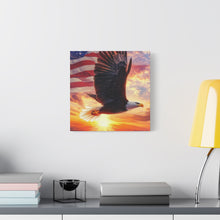 Load image into Gallery viewer, Patriotic Eagle Canvas Wall Art