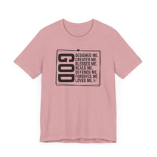 Load image into Gallery viewer, Inspirational God Quote Unisex Jersey Tee