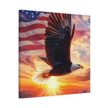 Load image into Gallery viewer, Patriotic Eagle Canvas Wall Art