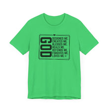 Load image into Gallery viewer, Inspirational God Quote Unisex Jersey Tee