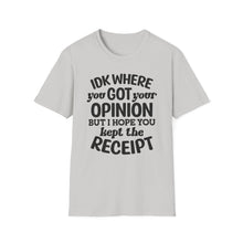 Load image into Gallery viewer, Opinion vs Receipt