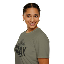 Load image into Gallery viewer, Leopard Print Pray Unisex Softstyle T-Shirt – Faith-Inspired Casual Wear