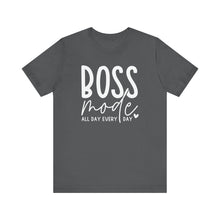 Load image into Gallery viewer, Boss Mode Unisex Jersey Tee - Motivational Short Sleeve Shirt for Entrepreneurs