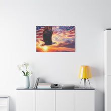 Load image into Gallery viewer, Eagle Sunset Canvas Wall Art - Patriotic Home Decor