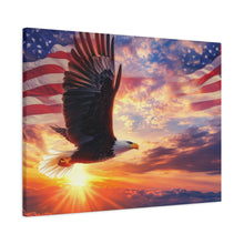 Load image into Gallery viewer, Eagle Sunset Canvas Wall Art - Patriotic Home Decor