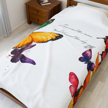 Load image into Gallery viewer, Butterfly Plush Blanket