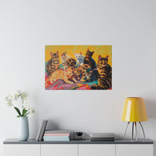 Load image into Gallery viewer, Colorful Cat Canvas Art - Vibrant Cat Portraits for Cat Lovers