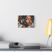 Load image into Gallery viewer, Artistic Matte Canvas Print - Stylish Woman with Headphones
