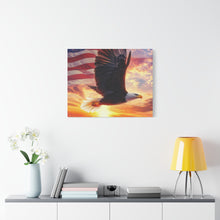 Load image into Gallery viewer, Patriotic Eagle Canvas Wall Art