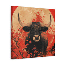 Load image into Gallery viewer, Lunar Year of the Ox - Stretched Matte Print for Home Decor