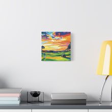Load image into Gallery viewer, Vibrant Golf Sunset Canvas Art