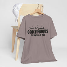 Load image into Gallery viewer, Motivational Short Sleeve Tee - Invest In Yourself, Continuous Growth Is Key