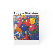 Load image into Gallery viewer, Colorful Birthday Greeting Cards - Set of 1, 10, 30, or 50 - Celebrate with Joy!