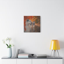 Load image into Gallery viewer, Husky Wall Art Canvas - Autumn Vibes Home Decor