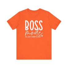 Load image into Gallery viewer, Boss Mode Unisex Jersey Tee - Motivational Short Sleeve Shirt for Entrepreneurs