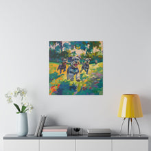 Load image into Gallery viewer, Vibrant Schnauzer Dogs Canvas Wall Art