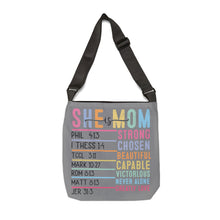 Load image into Gallery viewer, Adjustable Tote Bag (AOP) - She is