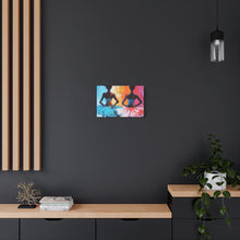 Load image into Gallery viewer, Dancing Ballerinas Canvas Wall Art, Colorful Abstract Ballet Painting, Girls Room Decor, Gift for Dance Lovers, Modern Art