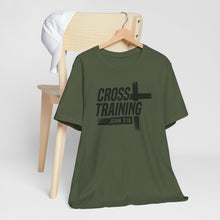 Load image into Gallery viewer, Faith Inspired Unisex Jersey Tee - 'Cross Training' with John 3:16